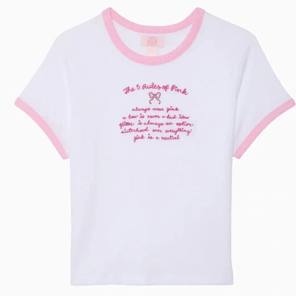PINK X LoveShackFancy Retro Cotton Tee